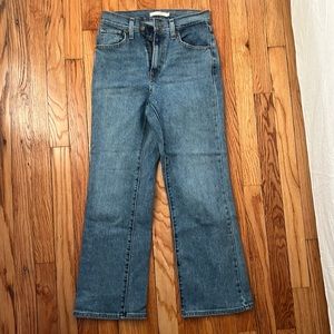 Levi’s high waisted crop flare jeans